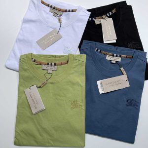 Burberry Clothing T-Shirt Men Summer Collection Short Sleeve