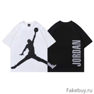 Air Jordan Clothing T-Shirt Black White Short Sleeve