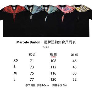 Marcelo Burlon AAA+ Clothing T-Shirt Short Sleeve